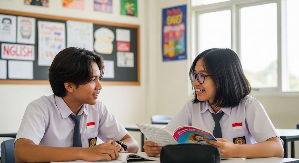 Percakapan Bahasa Inggris 2 Orang di Sekolah yang Mudah Dipelajari