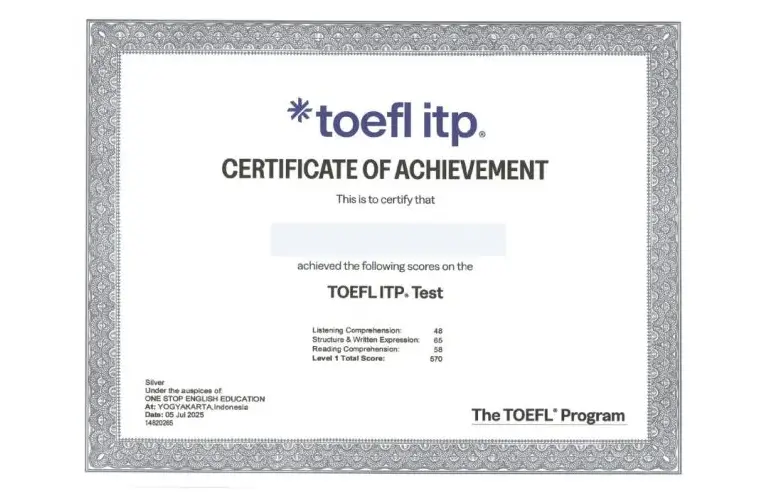 Manfaat Sertifikat TOEFL ITP untuk Pendidikan dan Karier